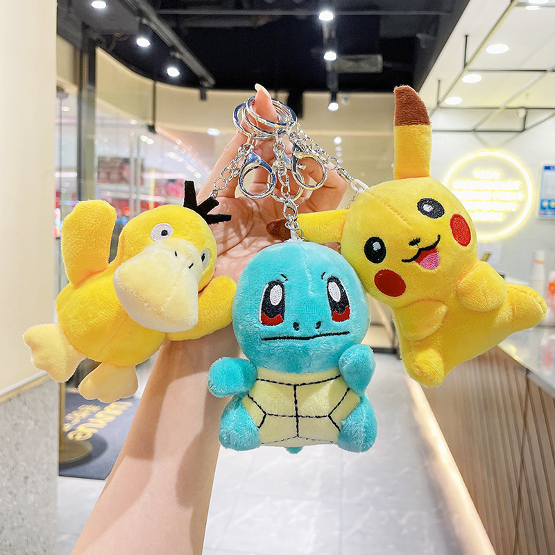 Stuffed Pokemon Keychain, Pikachu Plush Keychains