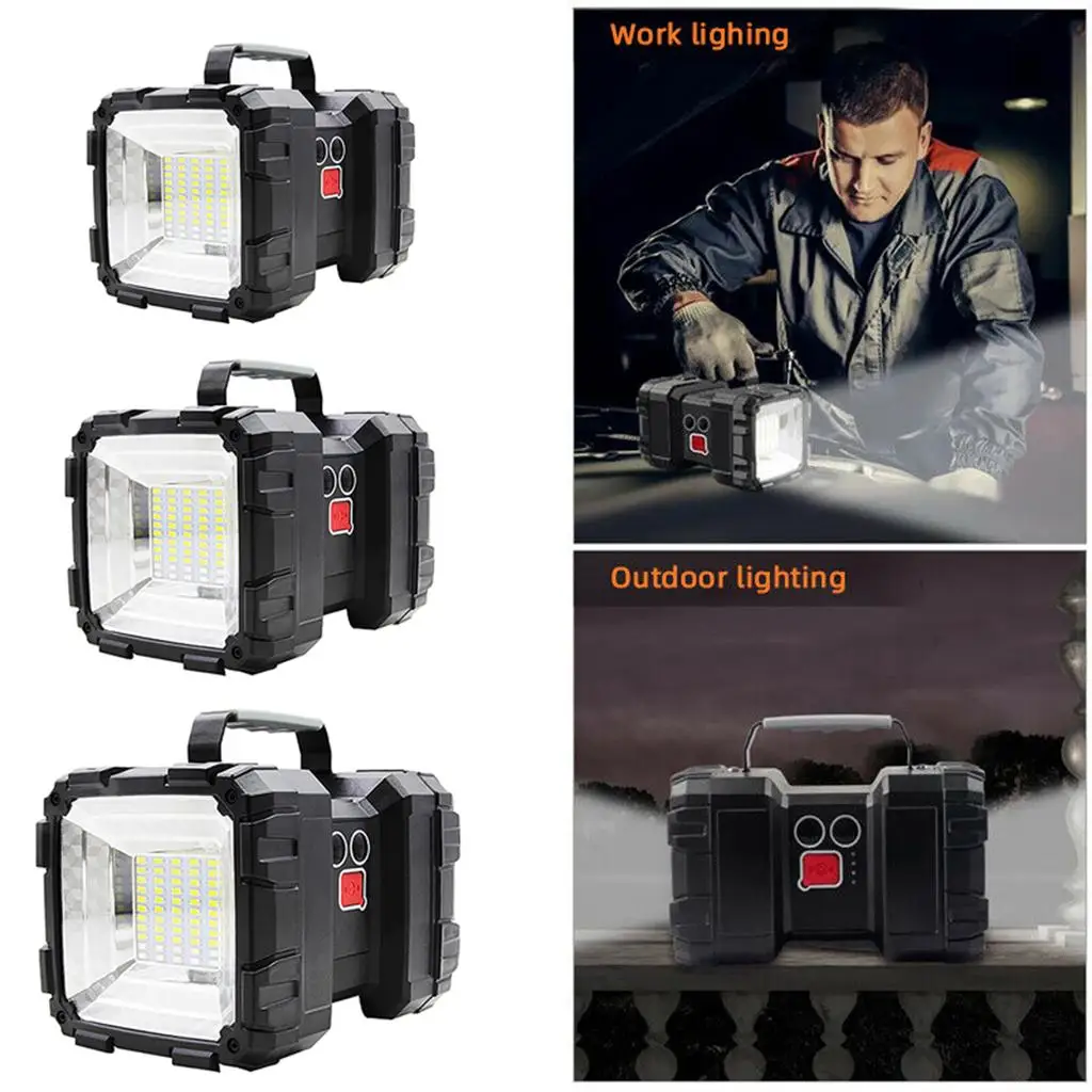 LED Searchlight Handheld Flashlight Water Resistant Fishing Hiking