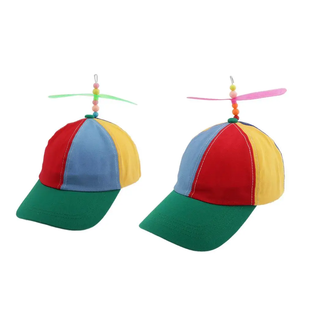 2xMen`s Adult Multicolor , Color BaseballHat , Canvas Propeller Bamboo Dragonfly Hat