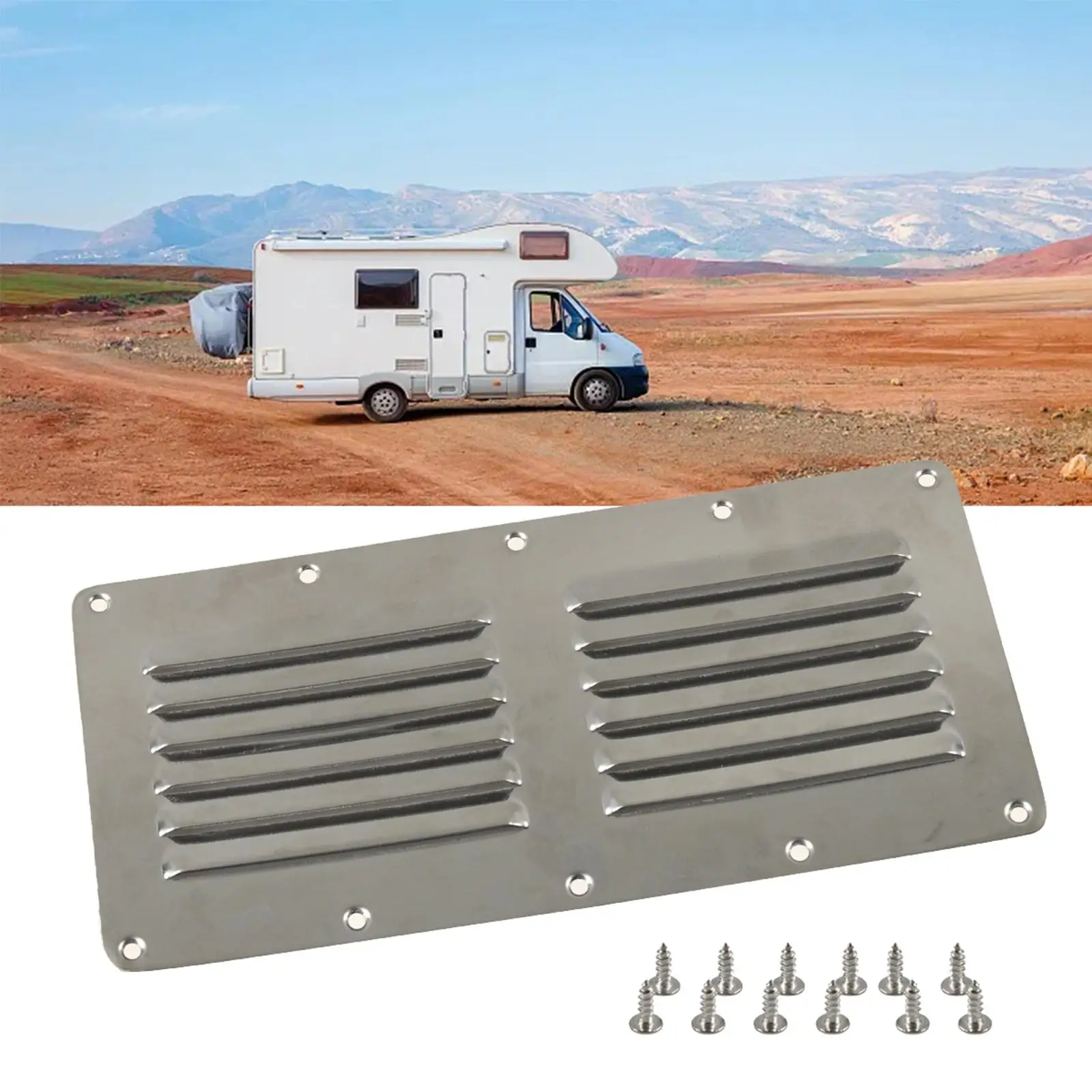 Boat Louver Vent Polished Stable Performance Direct Replaces Erosion Resistant Parts Stainless Steel Accessory for Boat RV