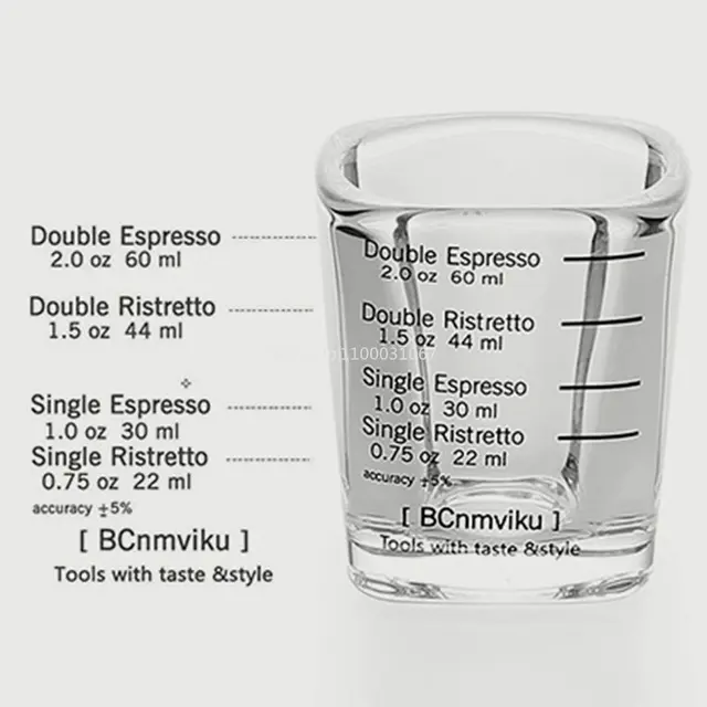 Shot Glasses Espresso Shot Glass Measuring Cup Heavy for Measurement  Kitchen Tool Incremental Measurement 2oz 60ml - AliExpress