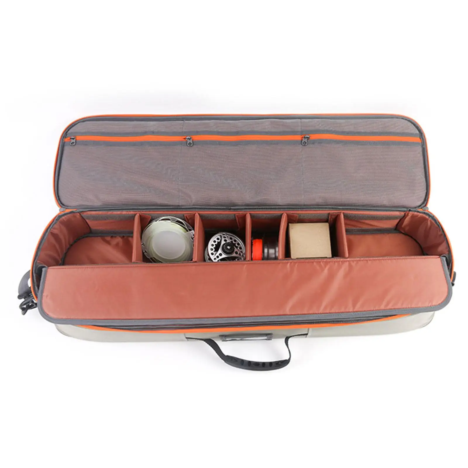 Portable Fishing Tackle Storage Bag Shockproof Fishing Rod Carrier Bag
