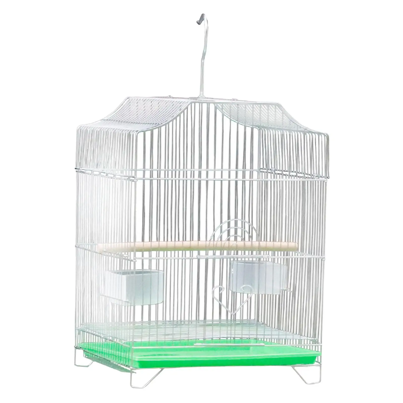 Large Bird Cage Stand Cage Hanging Hook House with Food Cup Birdcage Pet Supplies for Parrot Conures Budgies Cockatiel Parakeet