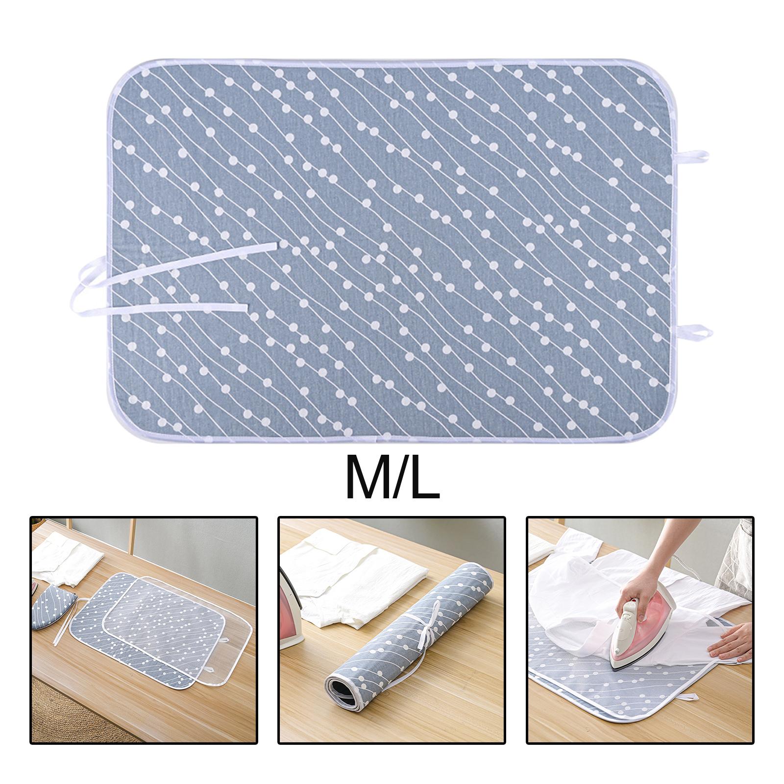 Heat Resistant Ironing Mat Folding Accessories Portable Handheld Mini Durable for Tabletop Apartment Countertop Dorm Washer