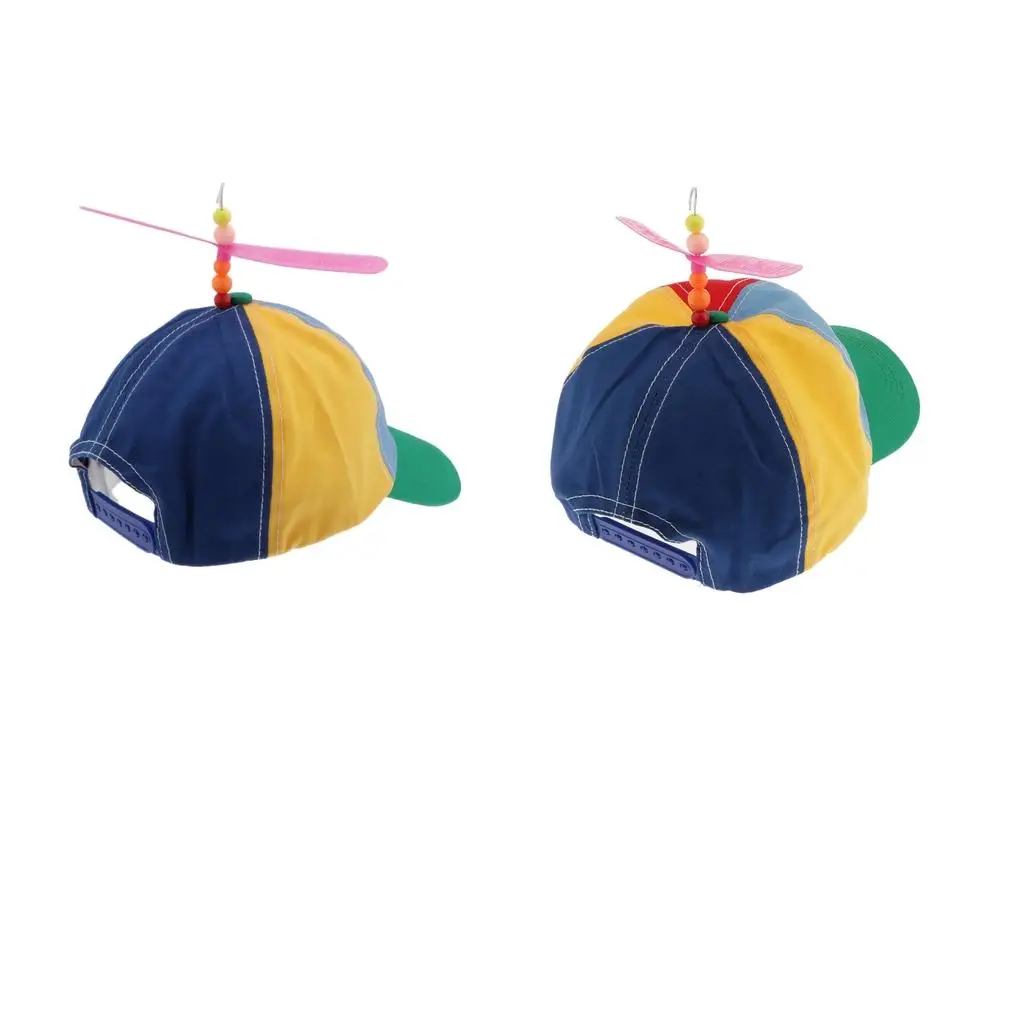 2 Piece / Piece Novelty Kid / Adult Size Helicopter Hat with Propeller 