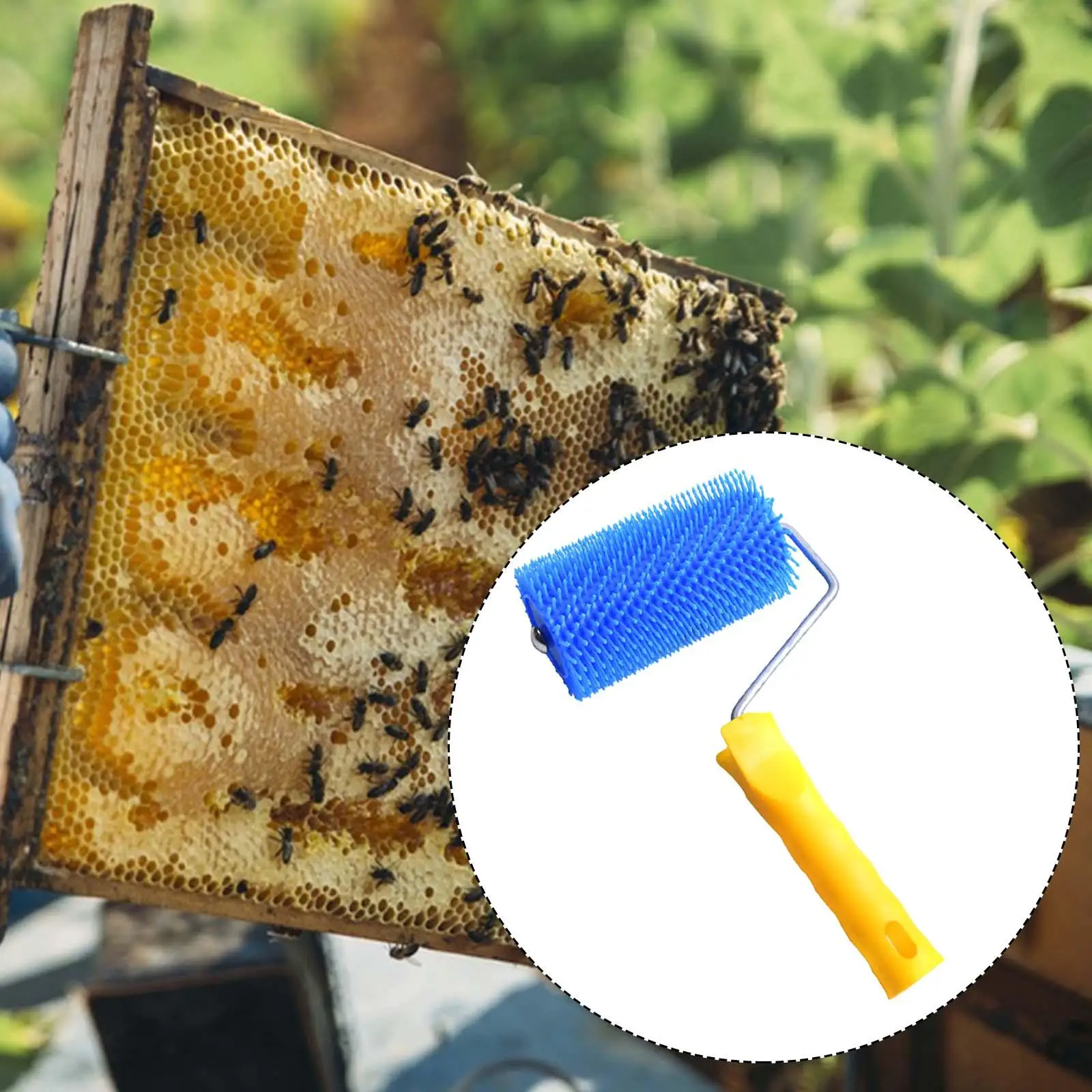 Uncapping Roller Honey Harvesting Equipment Extracting Bee Beekeeper Hand Tool Beekeeping Equipment Honey Extractor Professional