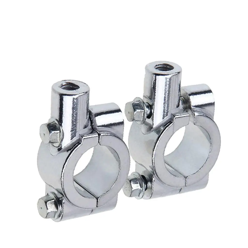  Holders Adapter Aluminum Alloy Clamps for 7/8`` Motorcycle Handlebar