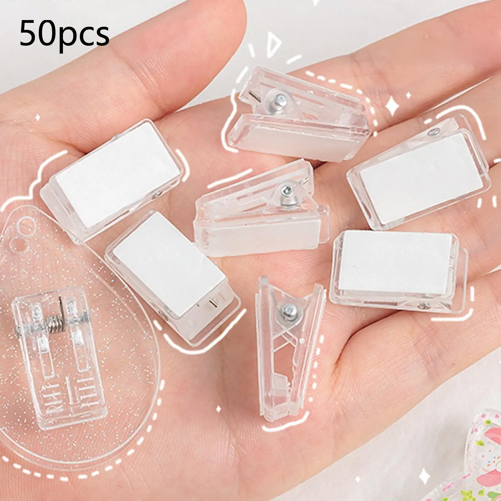 50x Self Adhesive Clips Tapestry Hangers, Wall Clips