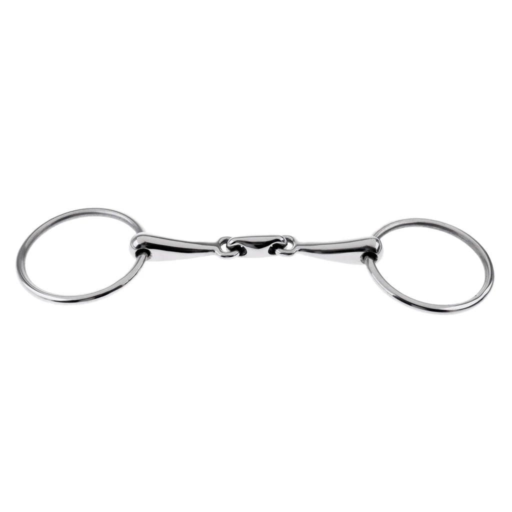 Stainless Steel Mouth Bit / SNAFFLE BIT Horse - 5 inch, 13 mm, 5`` Western / English
