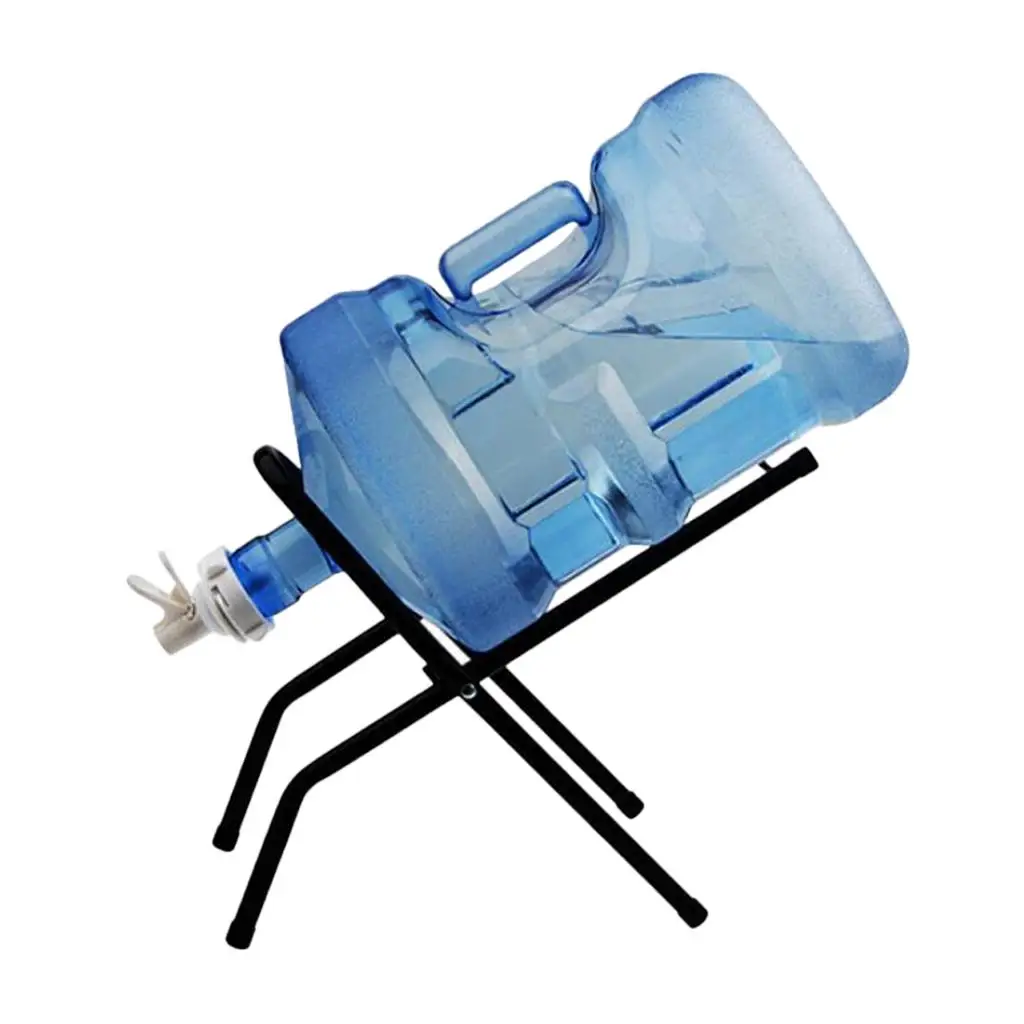 Foldable Water Bottle Dispenser Stand Folding Durable Water Bucket Support