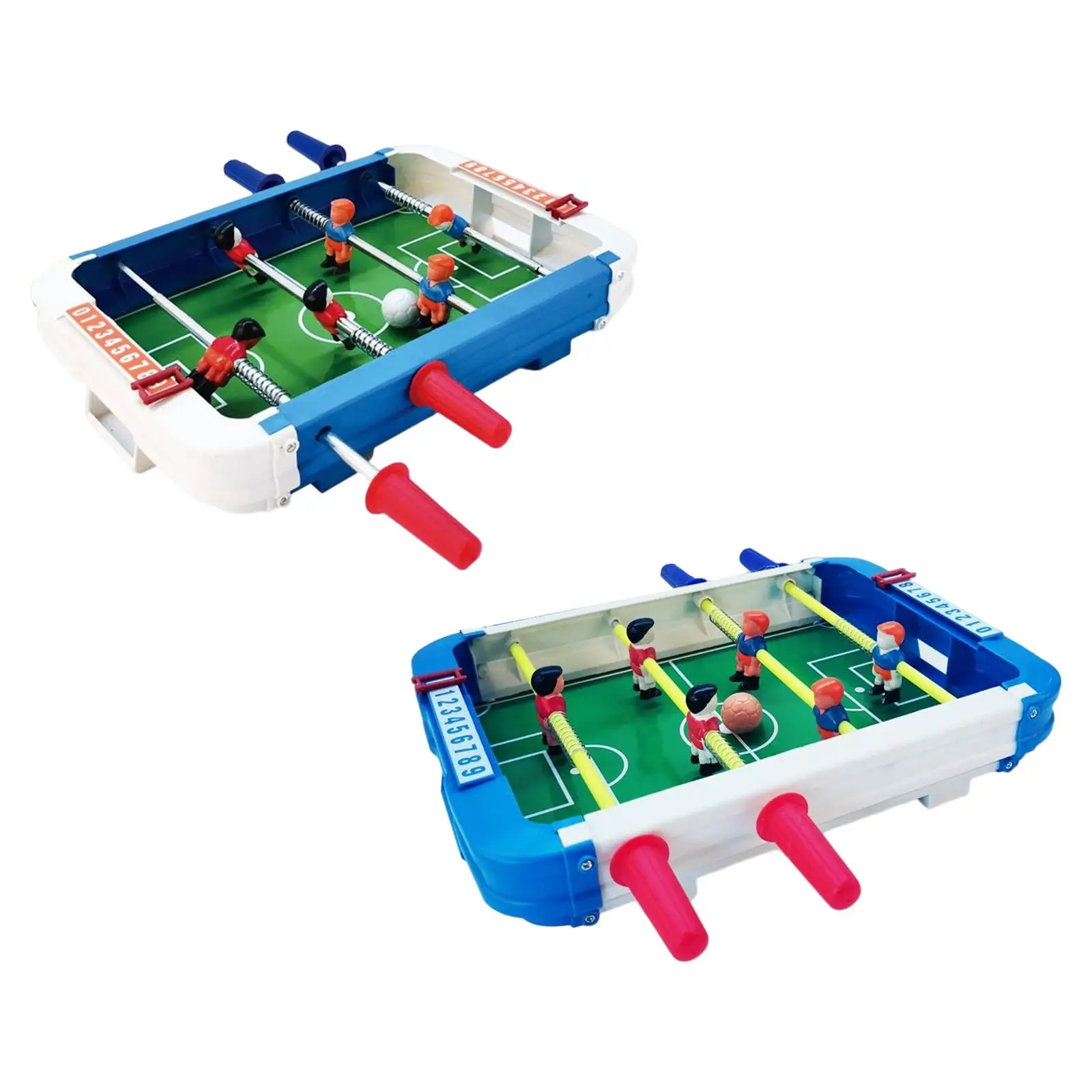 Compact Mini Foosball Table, Desktop Football Board Games Table Top Soccer Intellectual Developmental for Boys Girls Kids