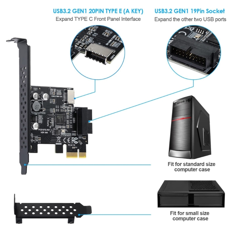 Title 3, Scheda di espansione PCI-E 1X a USB 3.2 GEN1 5 ...