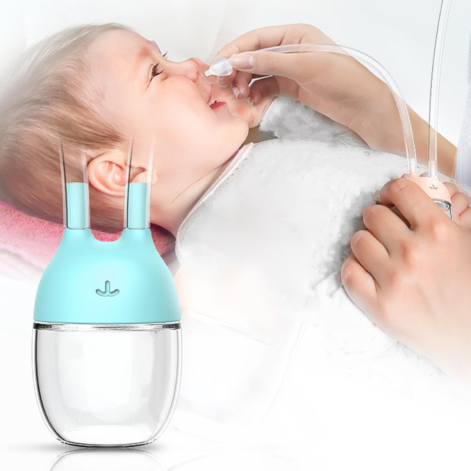 Baby Nasal Aspirator Kids Booger Mucus Sucker , Simple and Reliable Soft