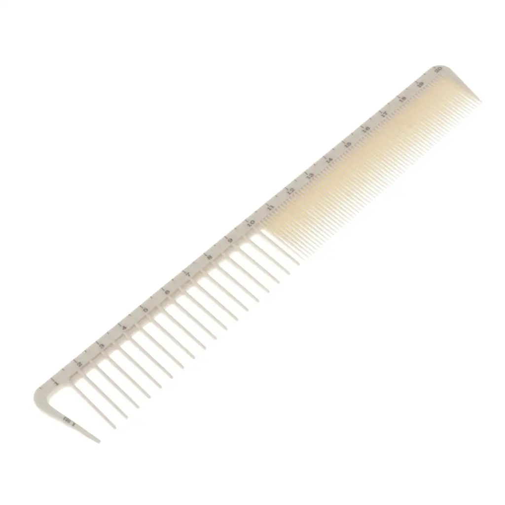 2x Barber Hairdressing Resin Comb /Hair Comb with Scale