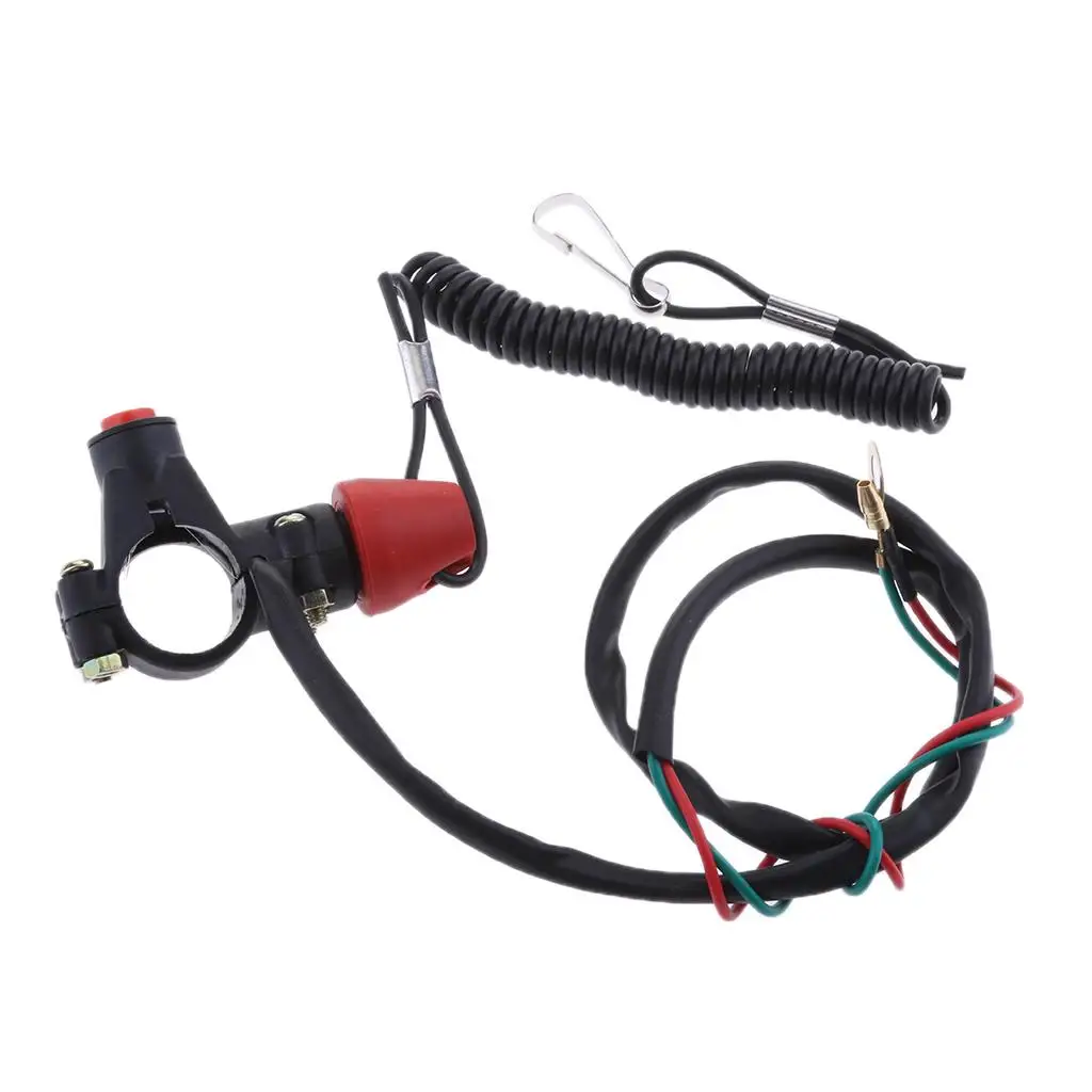 7/8 `` New ATV outboard motor stop safety kill switch tether