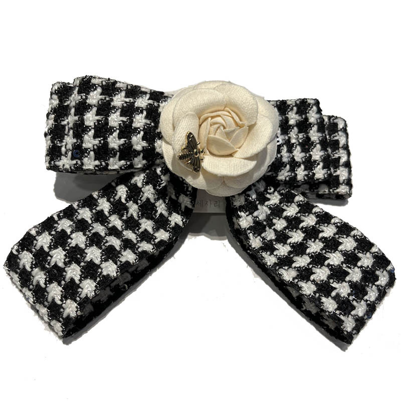 Koreanische Bowknot Blume Hahnen tritt Haar gummis Kopfschmuck einfache Kopfs eil Mädchen niedlichen Lederband Ring Cilps Mädchen Accessoires – Detail 6