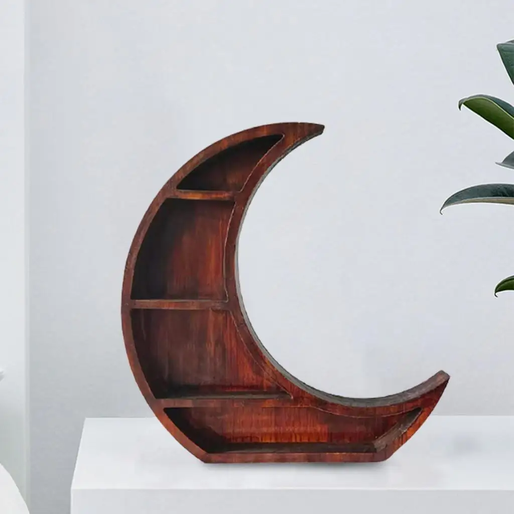 Moon Shaped Storage Shelves Living Room Bedroom Decorative Holder Shelves