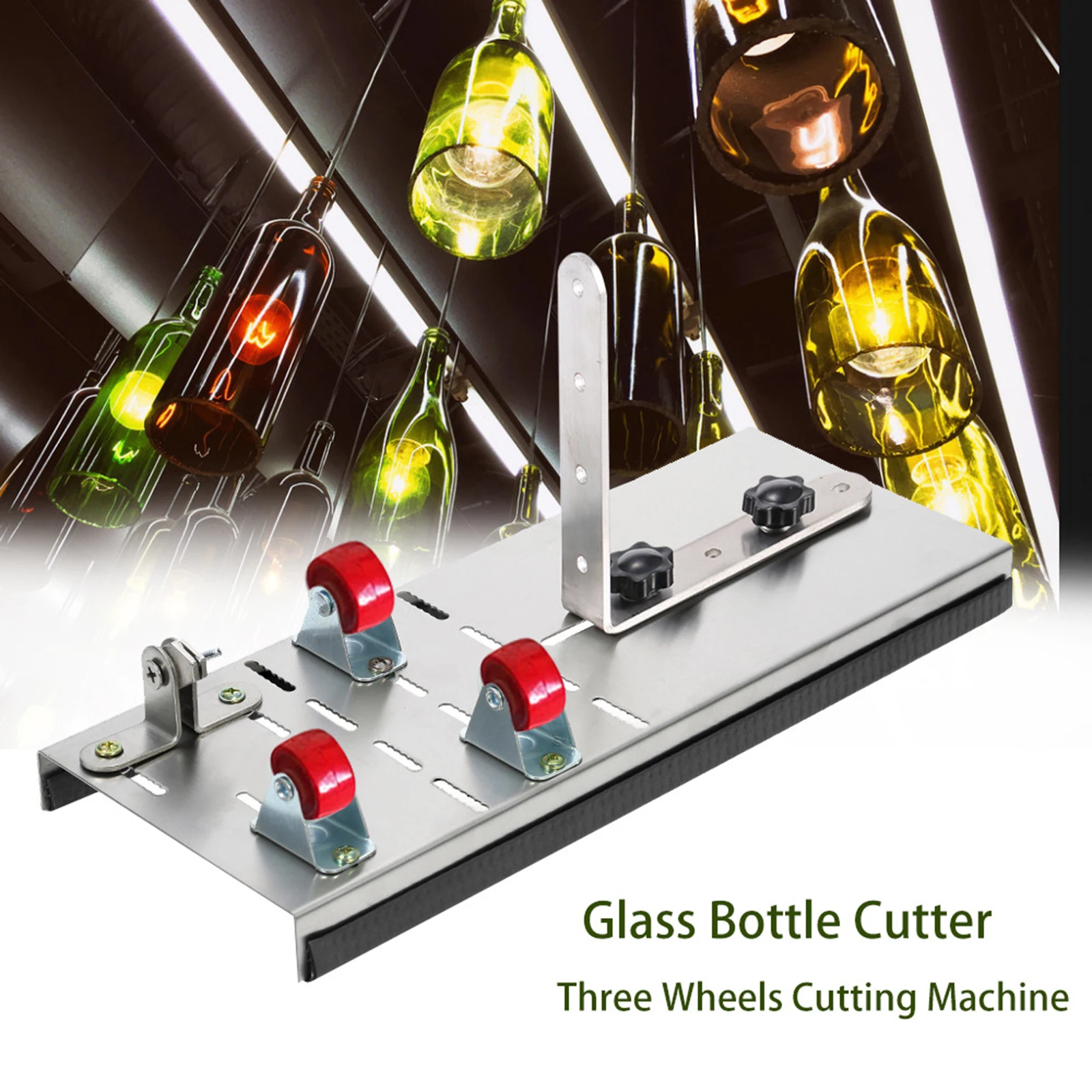 Square Oval Glass Bottle Cutter Wine Cutting Tool Recycle Jar DIY Craft