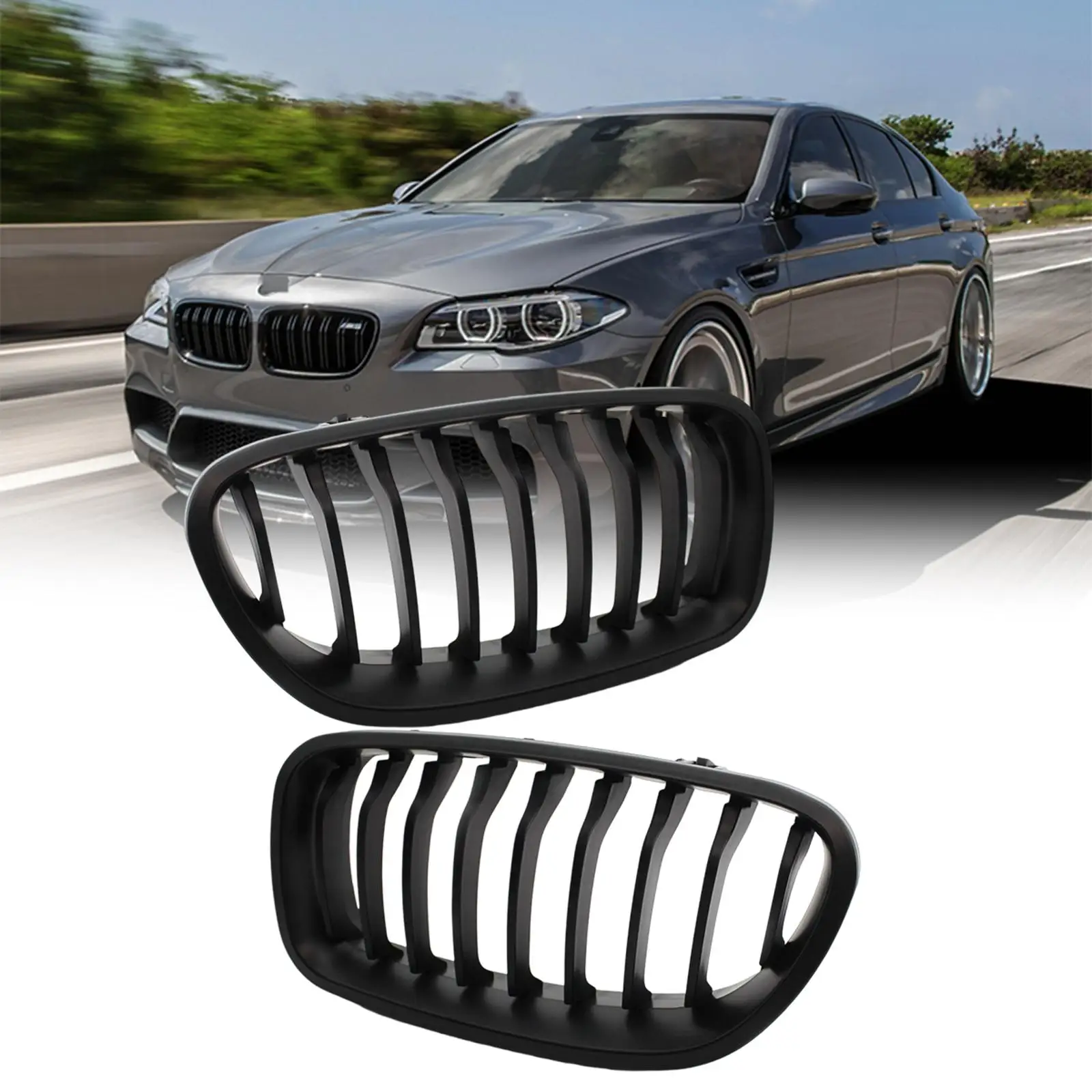 51137261356 Front Grilles Fit for BMW Sedan F10 F11 M5 Accessory Direct Replaces