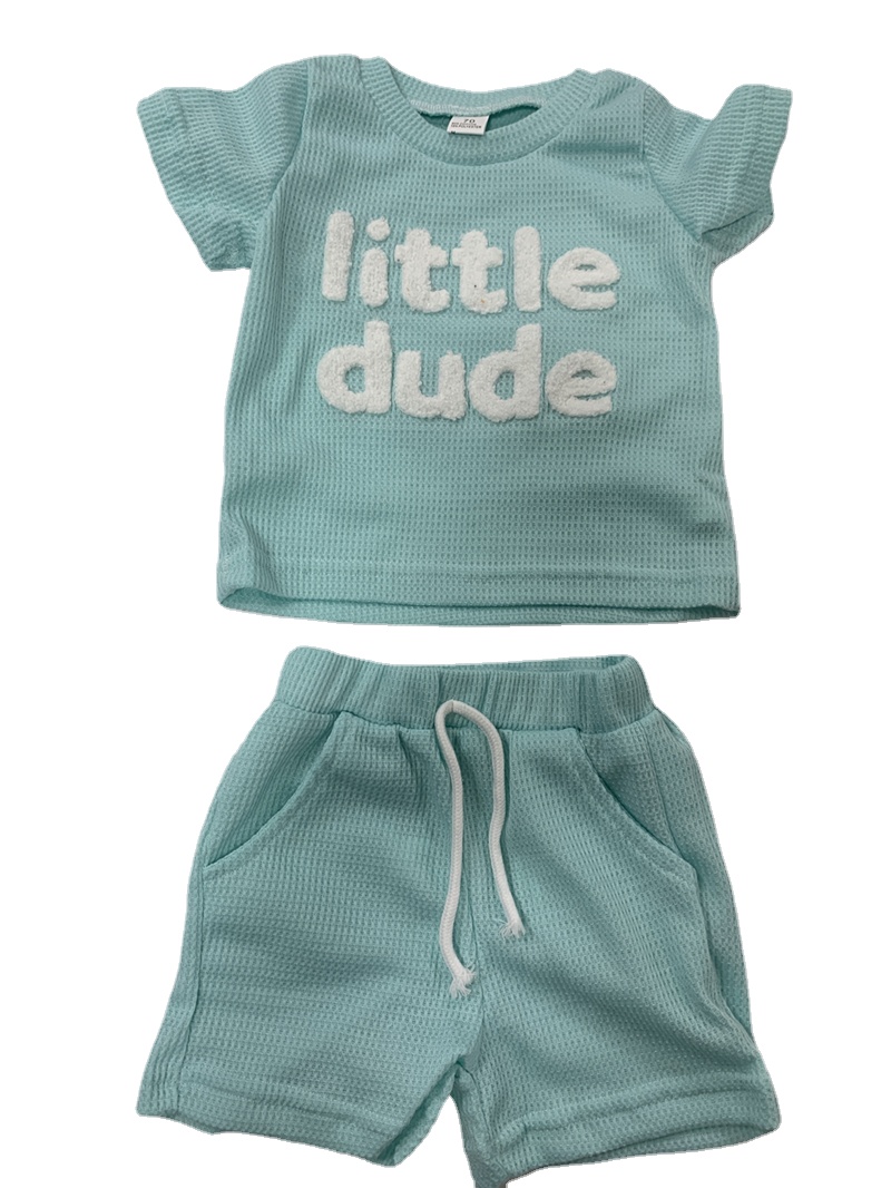 Description Picture 5 of item0-3Yrs Newborn Baby Boys Clothes Outfits Casual Short Sleeve Tops Shorts 2Pcs Summer Toddler Kids Boys Clothing Set