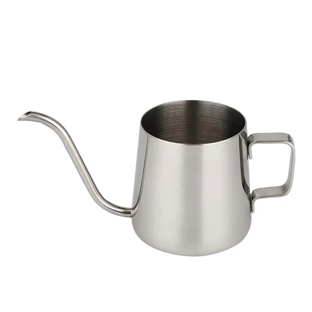 Stainless Steel Long Spout Coffee Kettle Tea Water Pot with Hanging Ear