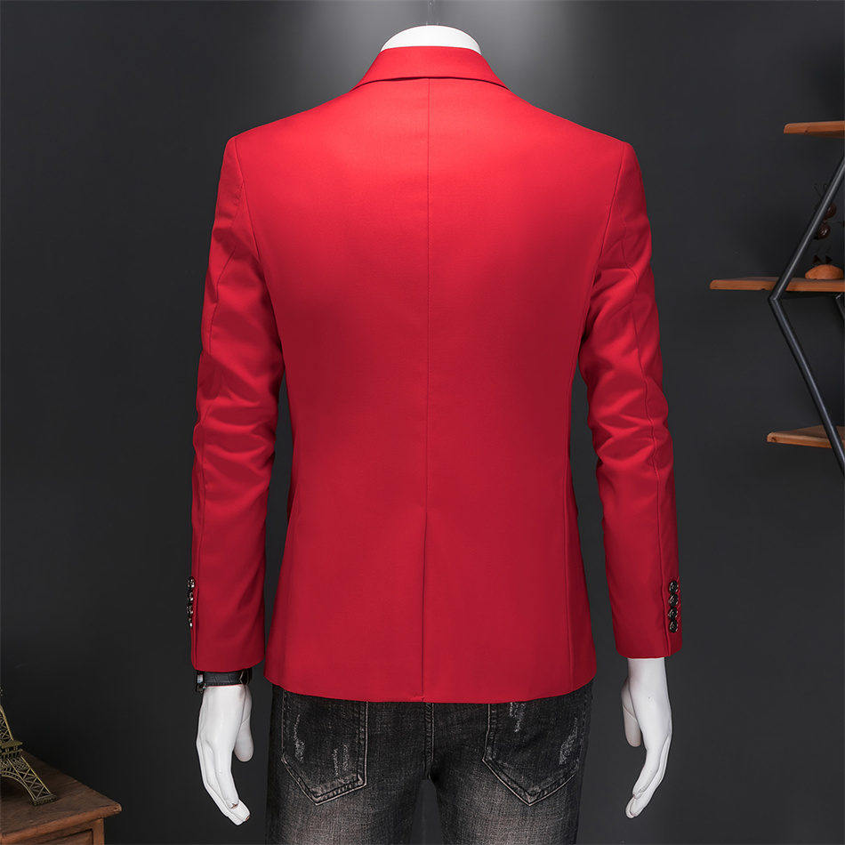 High Quality Business Slim Fit Single Buttons Suits Jacket Men Slim Fit Casual Fashion Wedding Groom Tuxedo Blazer Coats 6XL-M