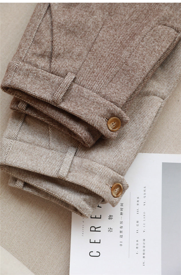 Woolen Pants Women's Harem Pencil Pants 2023