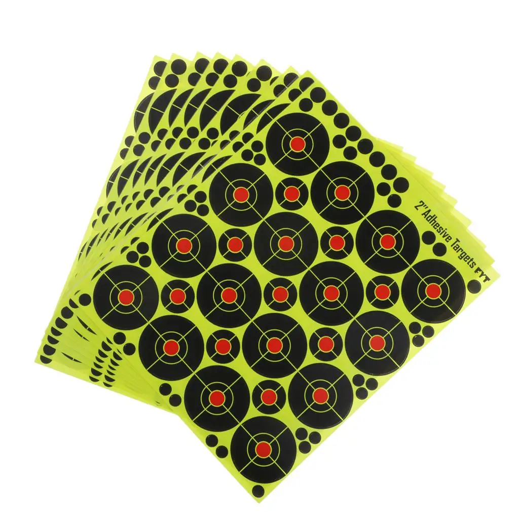 160x  Targets Self Adhesive Paper Reactive Splatter Stickers 2