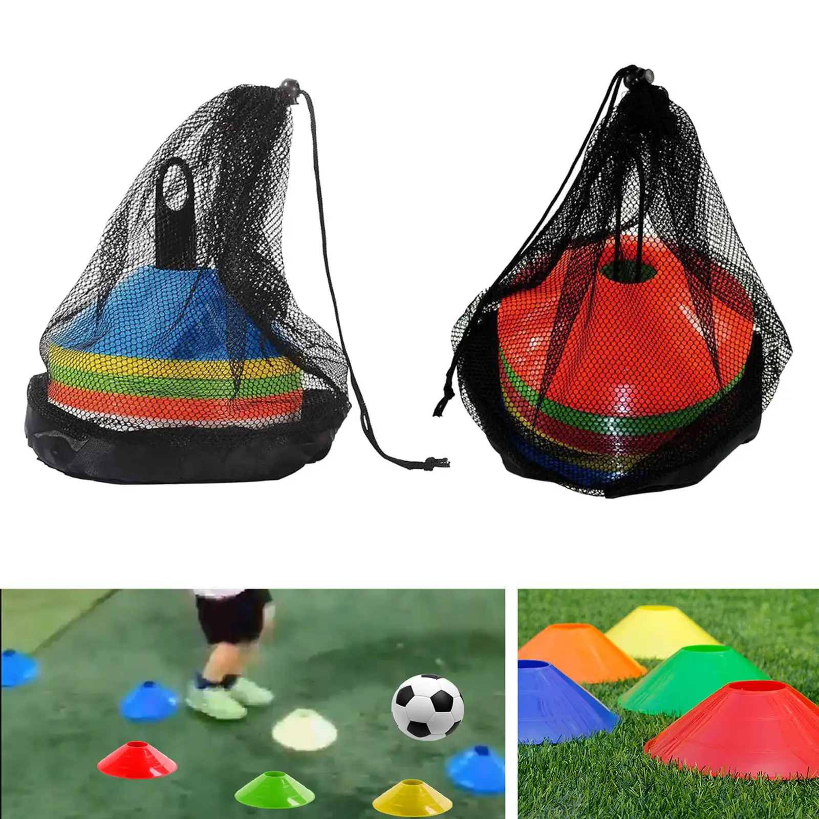 50x Training Cones Agility Soccer Cones for Improve Speed Agility Classroom