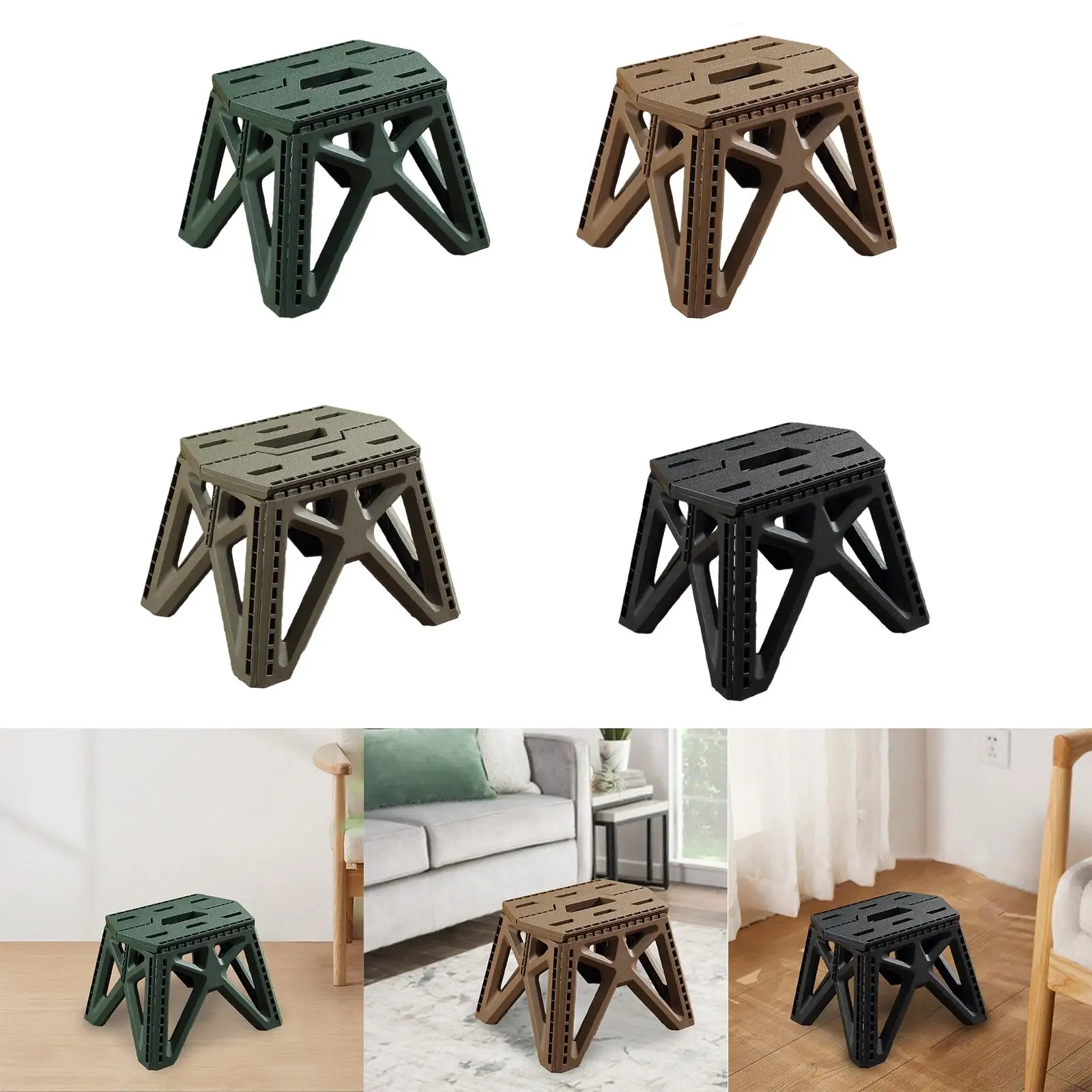 Foldable Camping Stool Lightweight Camping Chair for Travel Backpacking Yard