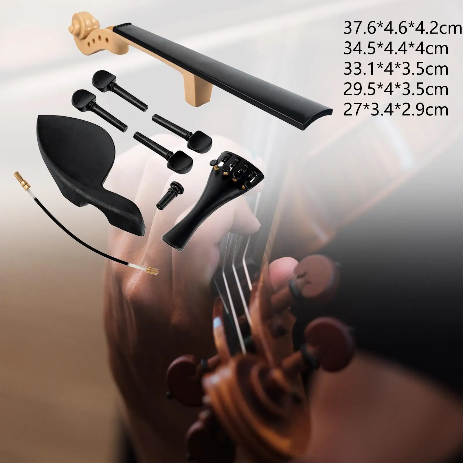 Violin Accessories Kit Tailgut Chin Rest Accessories Violin DIY Parts