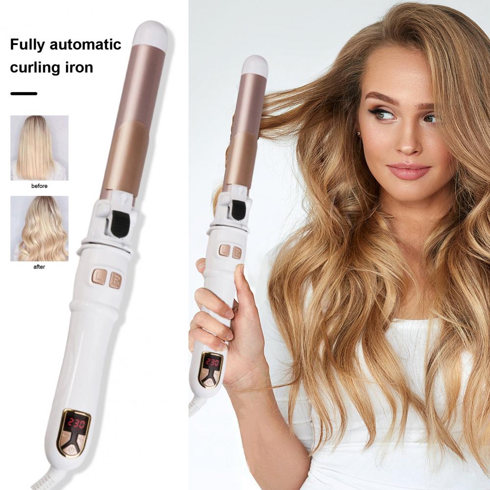 Title 2, Rotating Curling Iron Full Automatic Create Big...