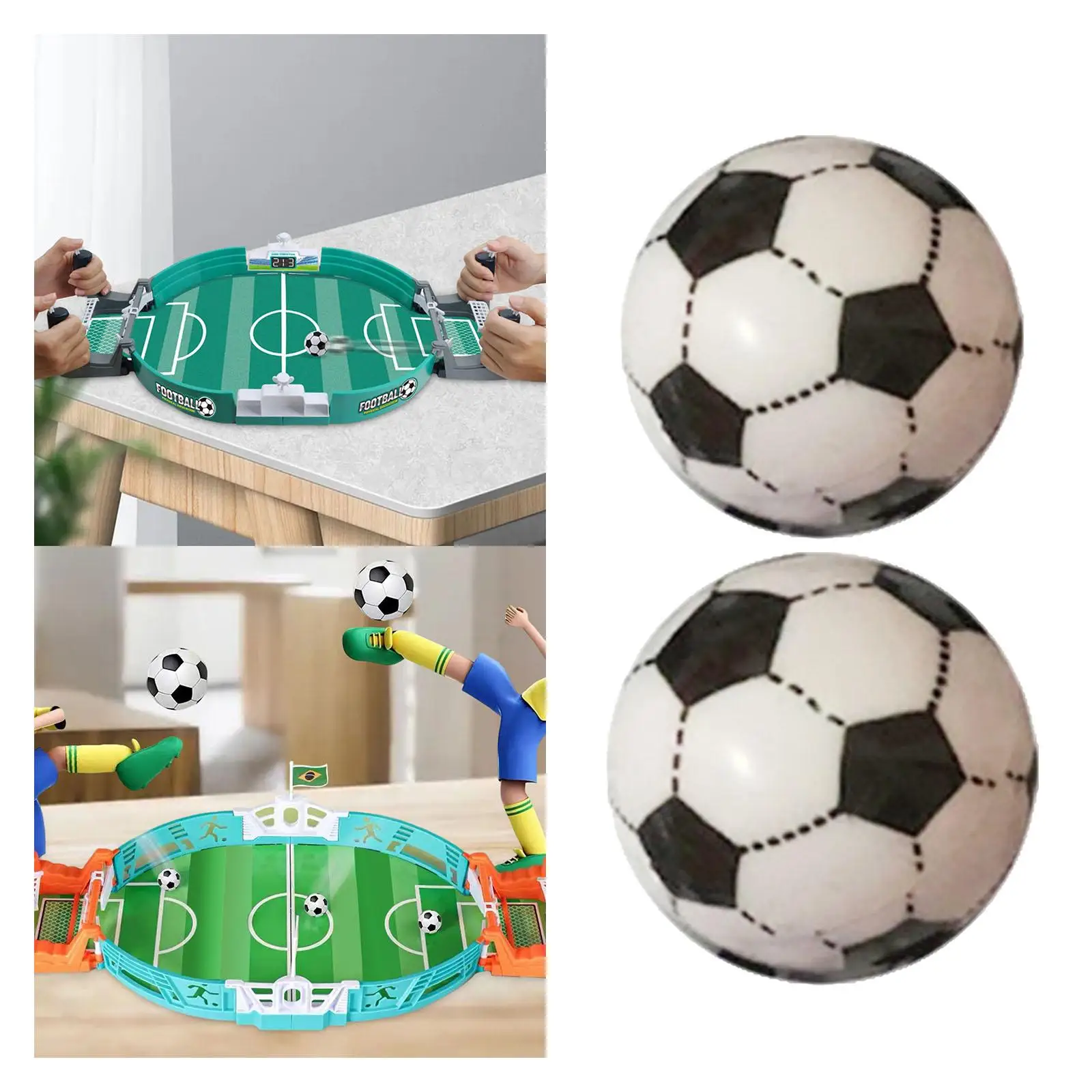 Miniature Table Soccer Ball Durability Tabletop Ball for Standard Foosball Tables