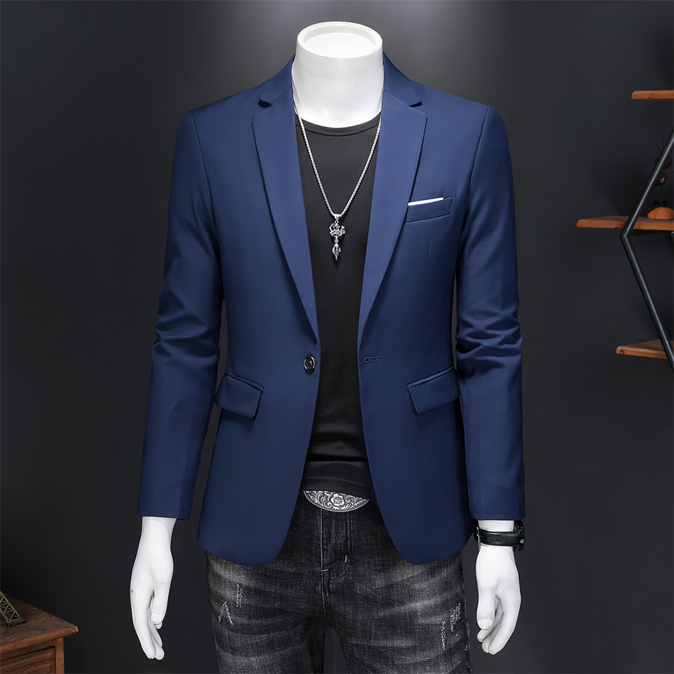 High Quality Business Slim Fit Single Buttons Suits Jacket Men Slim Fit Casual Fashion Wedding Groom Tuxedo Blazer Coats 6XL-M