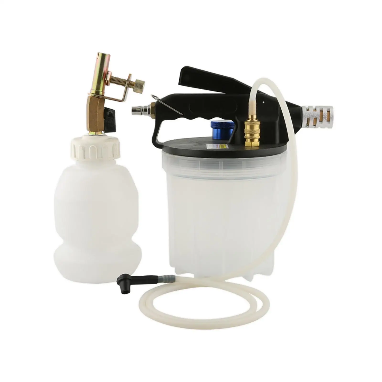 Vacuum Brake Bleeder Kit Pneumatic Vacuum Evacuator Hydraulic Clutch Pump 1L Refilling Bottle 1/4 inch for Car Automotive