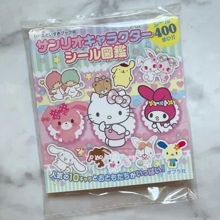 New Sanrio Hello Kitty Japanese Sticker Book Corner Creature Goo Card  Cartoon Cute Sticker Kulome Melody Hand Account Decoration