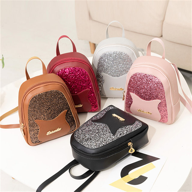 Fashion Mini Backpack Crossbody Bag Girl Plaid Women Shoulder Purse