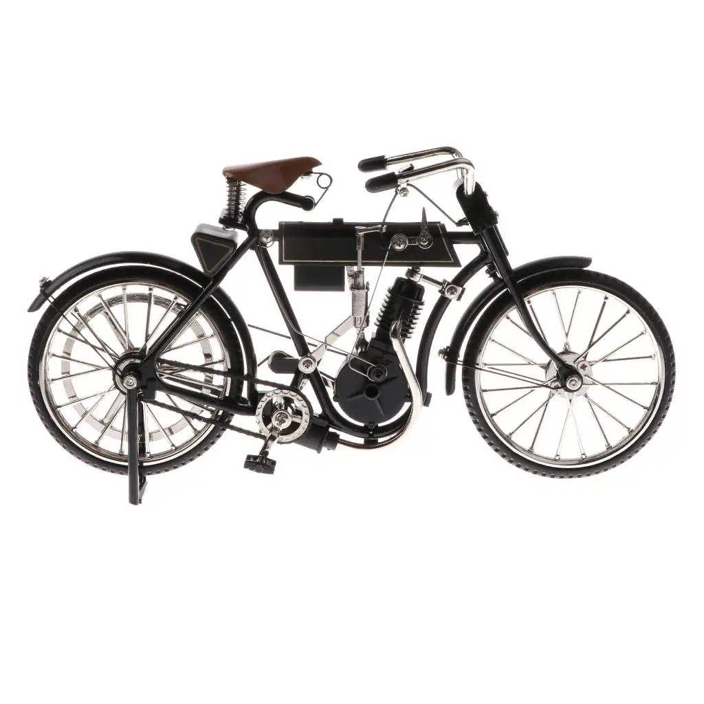1:10 Classical Diecast Bike Bicycles Miniature Dollhouse Alloy Black