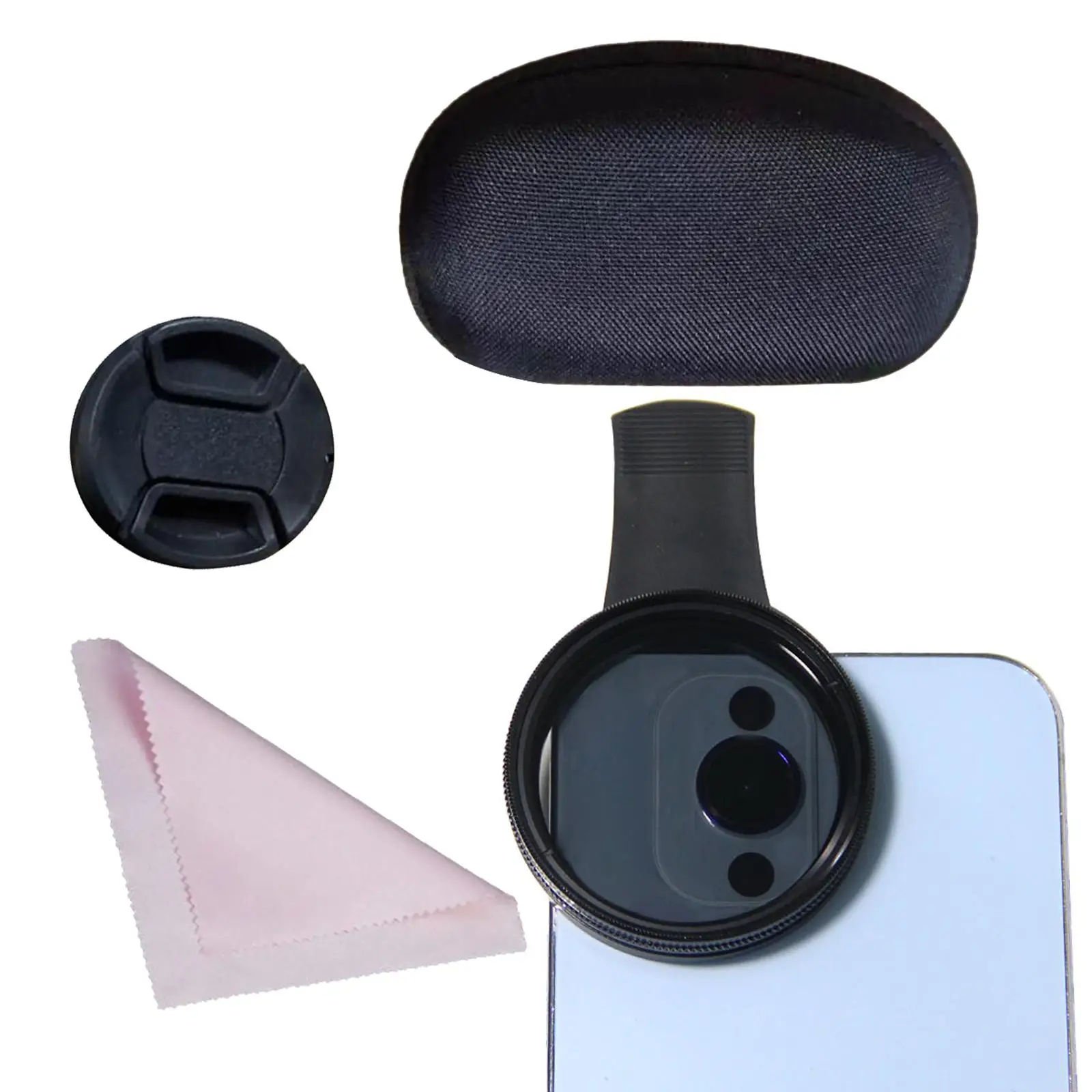 52mm CPL Phone Camera Lens Optical Glass Photography Accessories Portable Lightweight Professional Clip on Cellphone CPL Filter