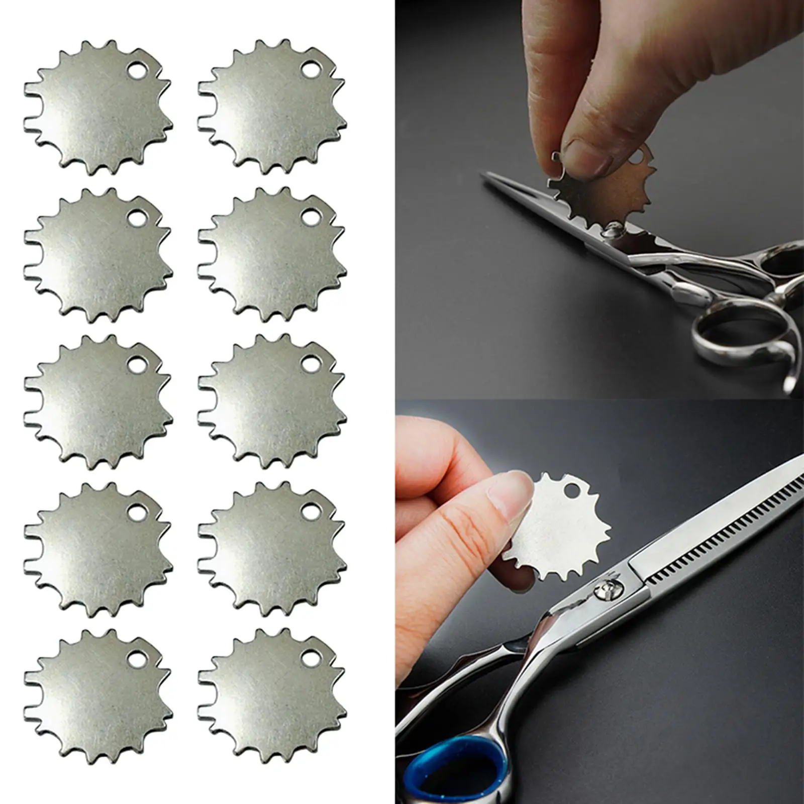 10pcs Professional Shear & Amp; Scissor Setting Tool Hair Scissors