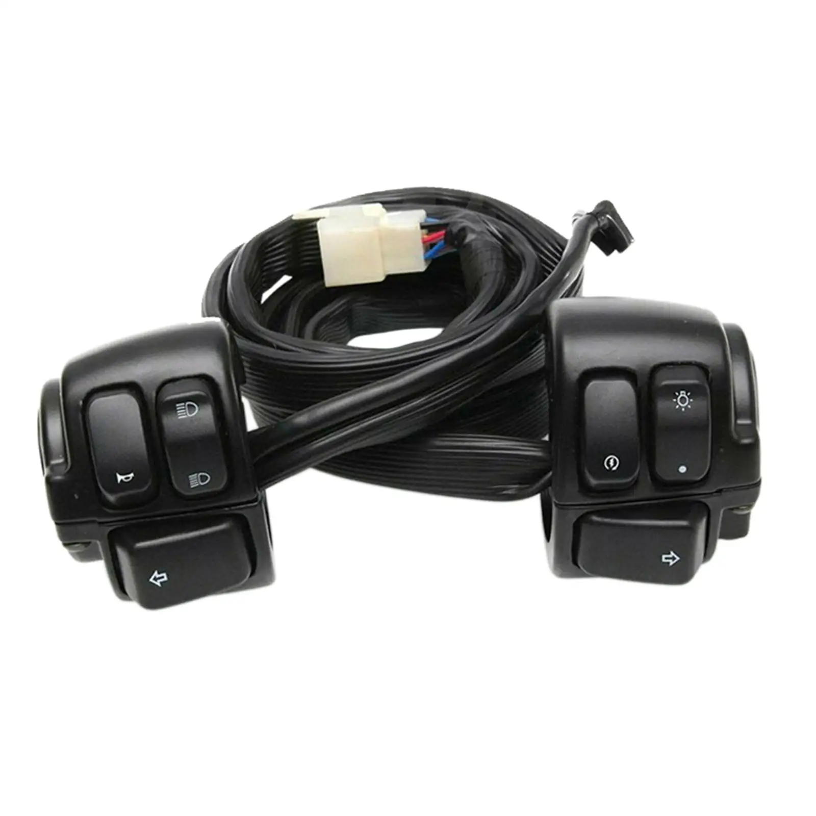  Motorcycle 25mm Handlebar Control Switch with Wiring Harness Fit for 1200 Replacement on- ,Easy to Install Waterproof