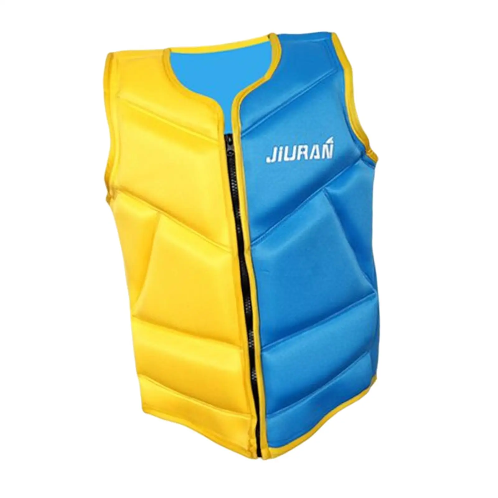 Youth Life Jacket Water Sports Vest Zipper Floating Vest Lightweight Water Jacket for Surfing Drifting Boating Adult Child