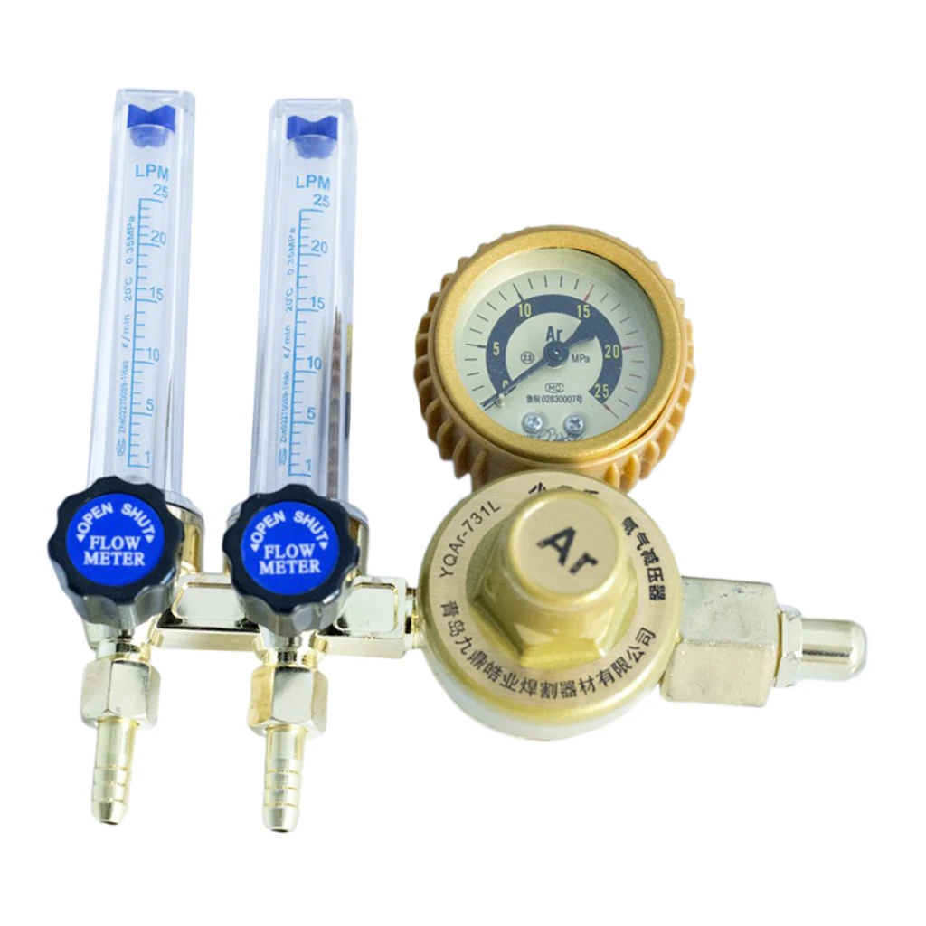 Dual Pipe Energy-saving Argon Regulator Pressure Regulator Flow Meter Gauge