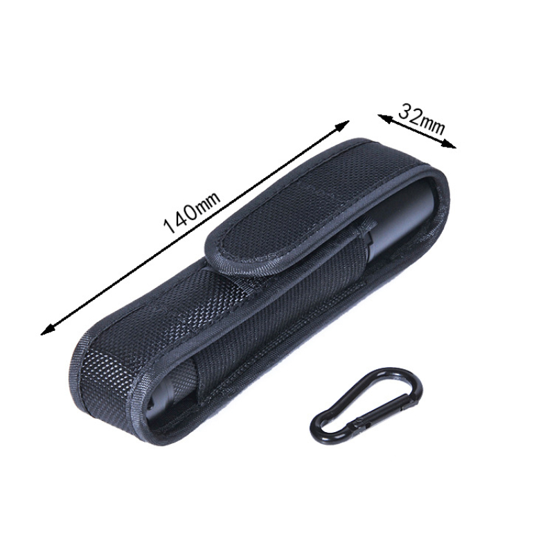 Description Picture 3 of item140 * 32mm Black Portable Nylon Strong Light Magic Tape LED Flashlight Cover