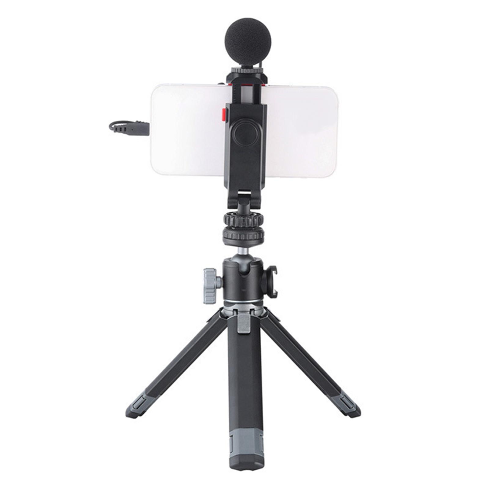 Phone Tripod Mount Adapter Clamp for Video Photo Shooting Vlog Smartphone Monopod