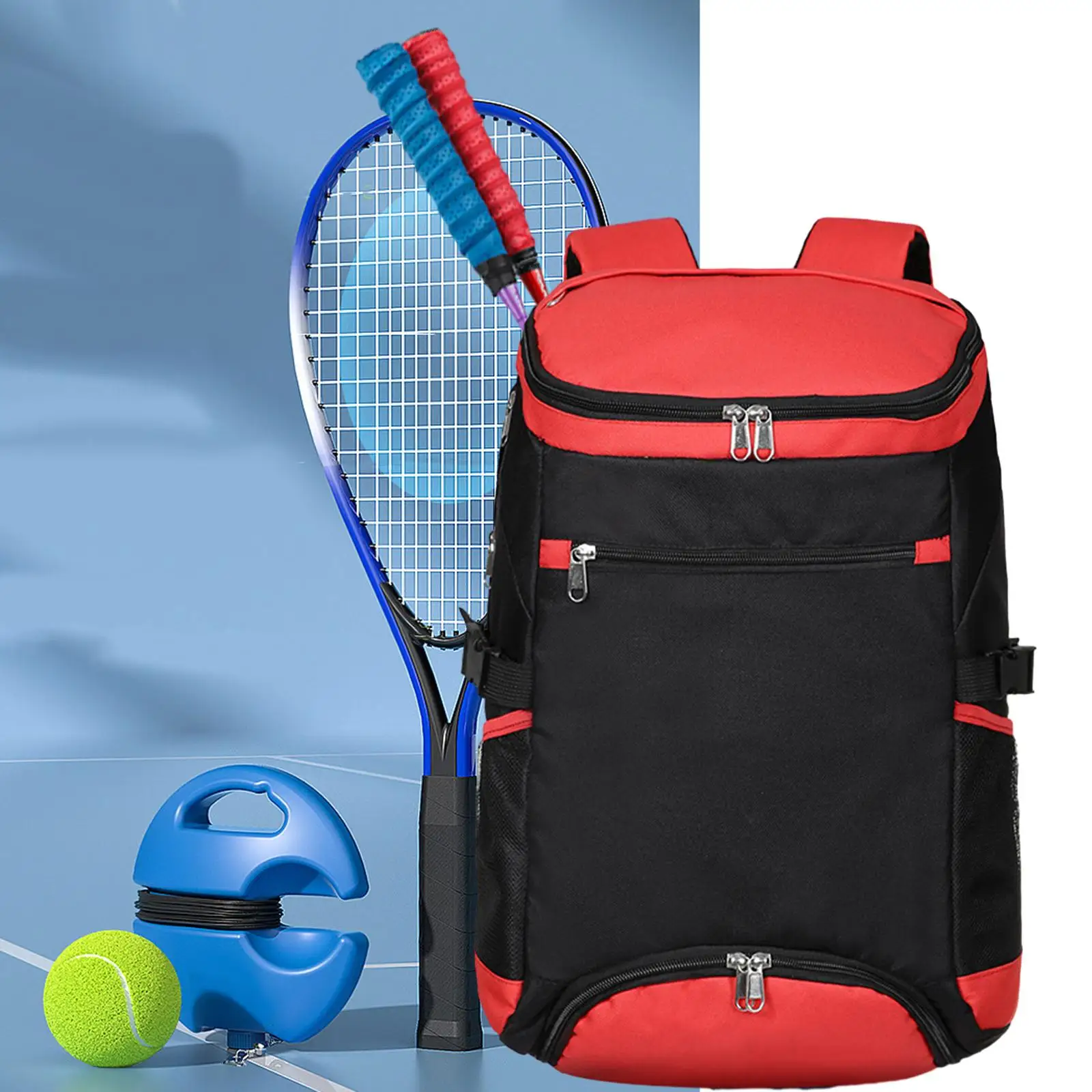 Tennis Backpack Large Backpack for 2 Rackets Badminton Squash Racquets Outdoor Sports Pickleball Racket Balls Accessories