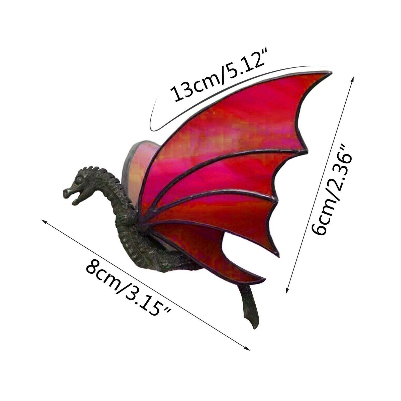 Подвеска в виде дракона из смолы, витражное стекло, подвеска в виде Ловца  солнца, дракона, украшение для Хэллоуина, сада, украшение для дома |  AliExpress