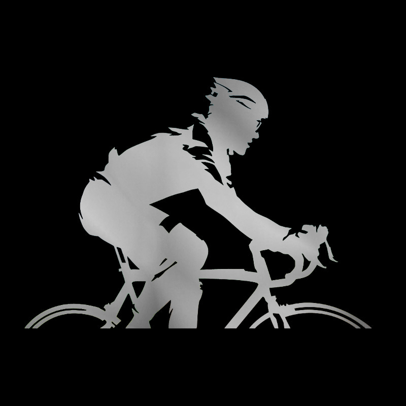 Autoaufkleber, Fahrradrennen, Radfahren, Radfahren, Sport, lustig, Auto-Windschutzscheibe, PVC, wasserdicht, Sonnenschutzaufkleber, 23 cm x 16 cm – Detail 4