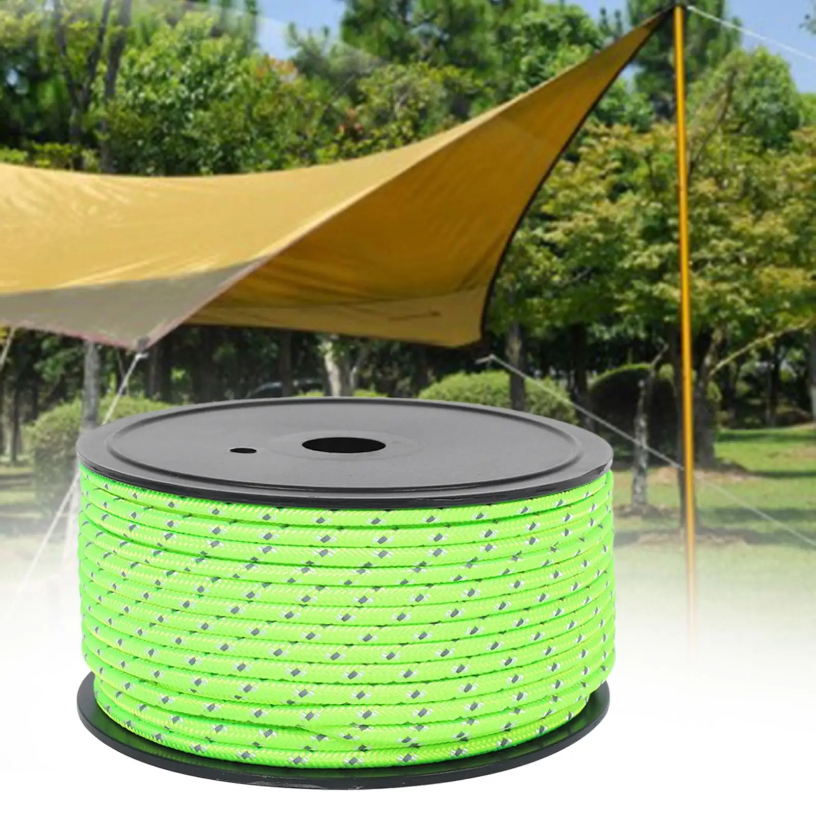 Camping tent rope, outdoor guy lines, 4mm thickness, camping rope, tent wind