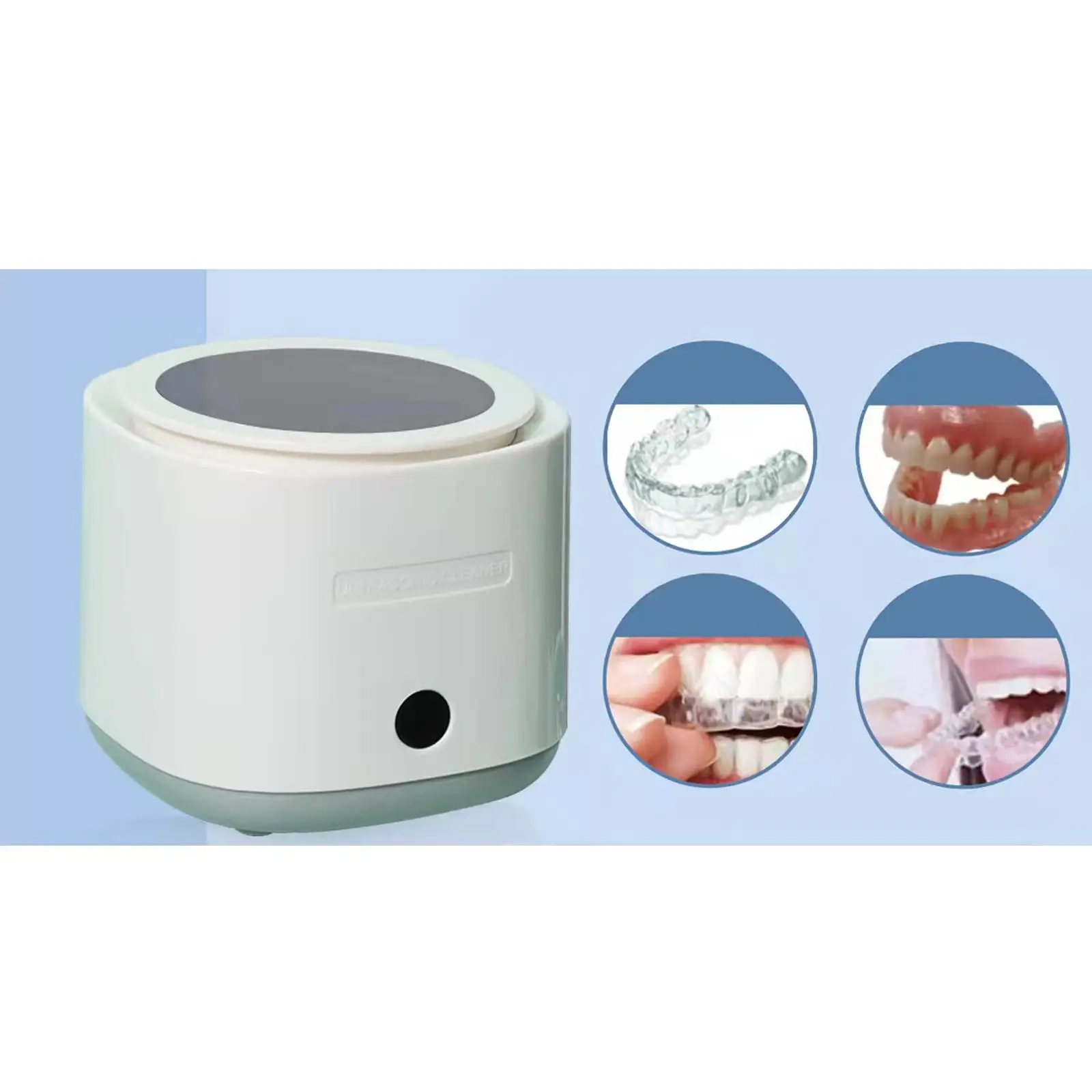 Electric Jewelry Cleaner Machine Ultrasonic Vibrating for Polishing Rings Necklace Dentures Professional Cleaning Tank Accessory